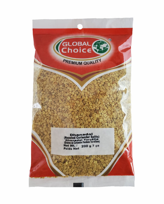 Global Choice Dhana dal 200gm  (Roasted Coriander Splits) - Spices | indian grocery store in Montreal