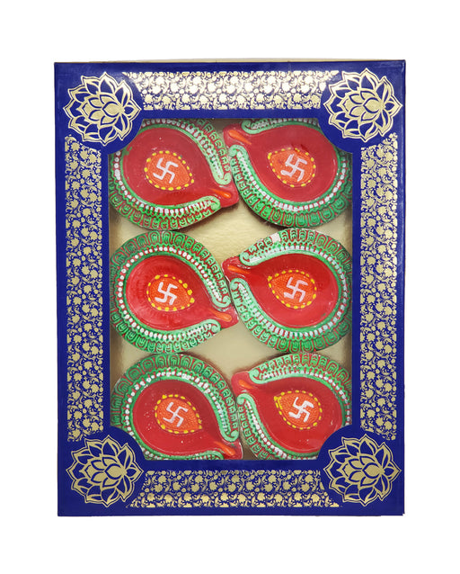 Diya Set of 6 Gift Box - Prayer (Pooja) - punjabi store near me