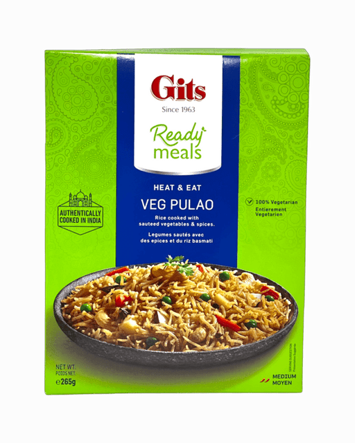 Gits Ready Meal Veg Pulao 265gm - Ready To Eat - indian supermarkets near me