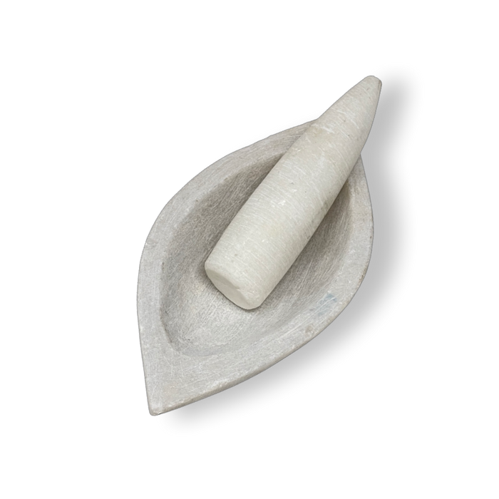 Divine Marble Khalabatta Boat Shape - Utensils | indian grocery store in Charlottetown