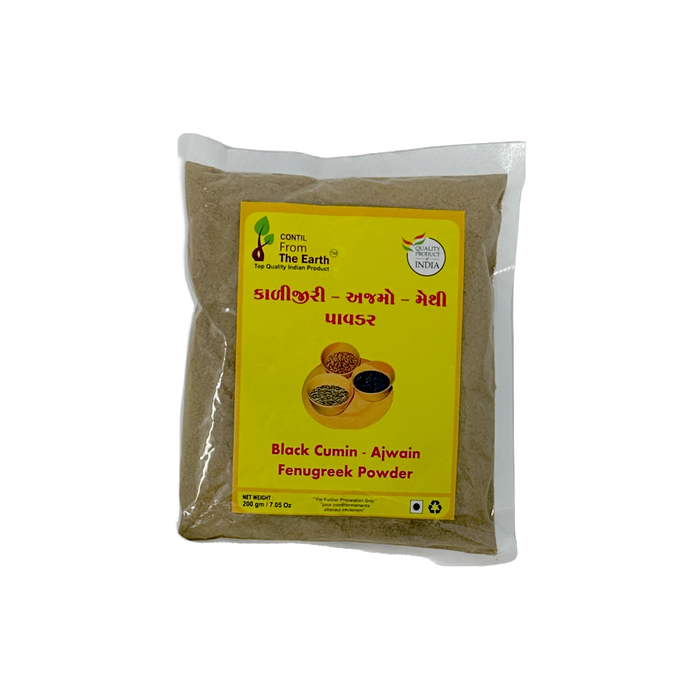 From The Earth Black Cumin-Ajwain-Fenugreek Powder Blend 200g