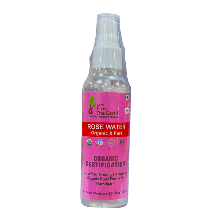 From The Earth Oraganic Rose Water 120ml