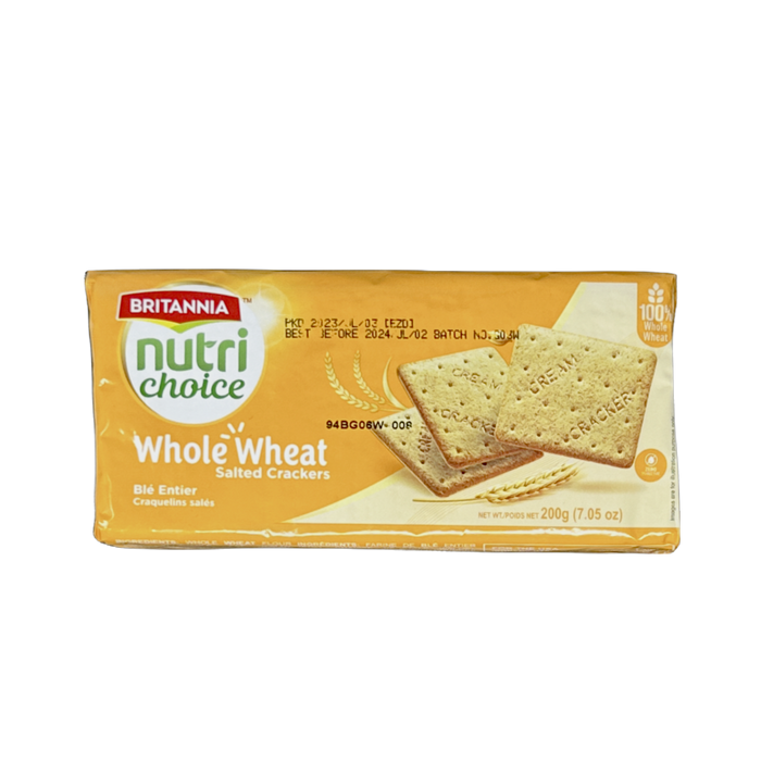 Britannia Nutri Choice Whole Wheat Salted Crackers 200g