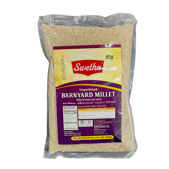 Swetha Unpolished Barnyard Millet 2lb