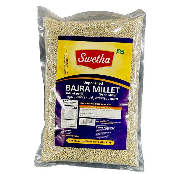 Swetha Unpolished Bajra Millet 2lb