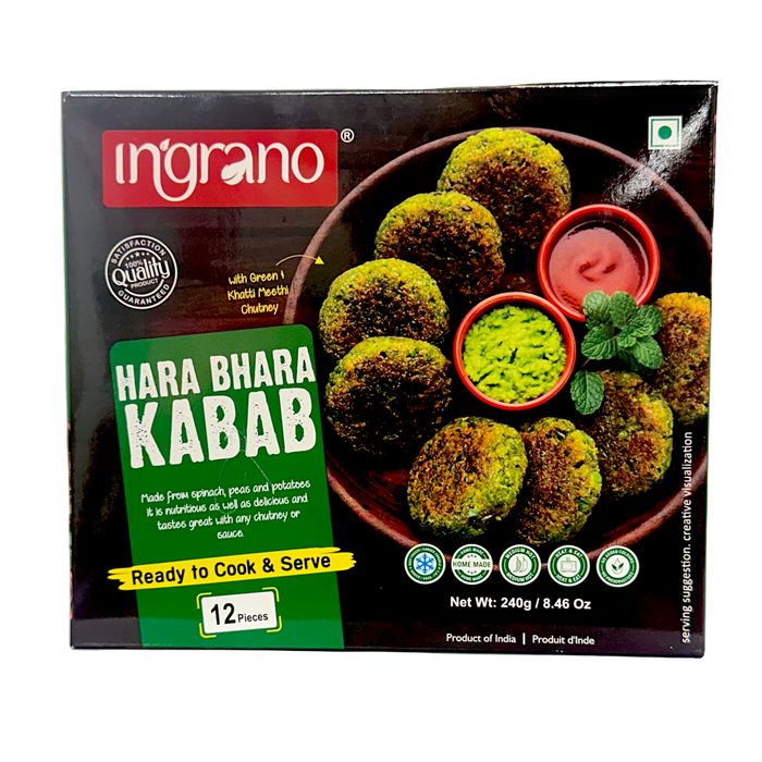 Ingrano Hara Bhara Kabab (12 Pcs) 240g