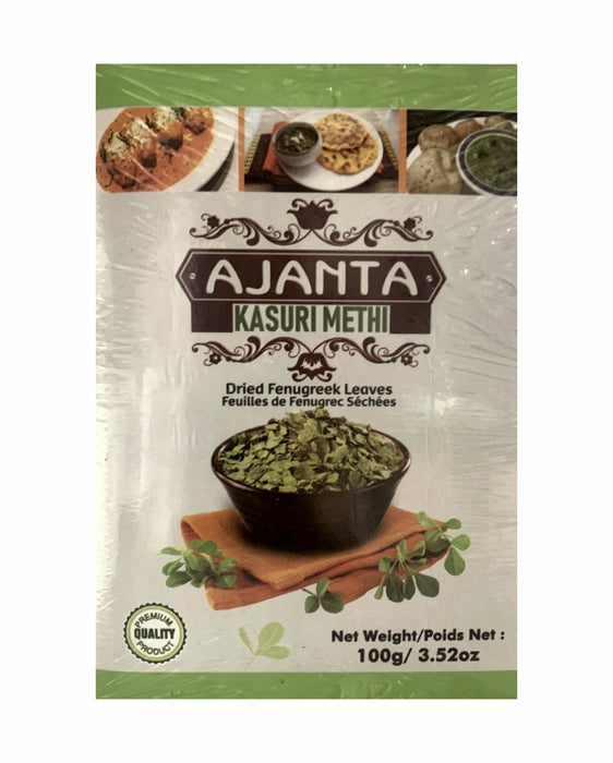 Ajanta Kasuri Methi 100gm ( Dried Fenugreek Leaves) - Spices - Best Indian Grocery Store