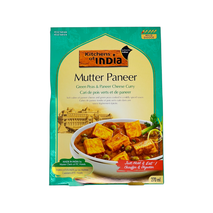 Kitchens of india Mutter Paneer 270ml - Ready To Eat | indian grocery store in kingston