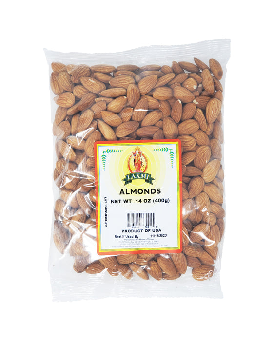 Laxmi Brand Raw Almonds 400gm - Dry Fruits | indian grocery store in oakville