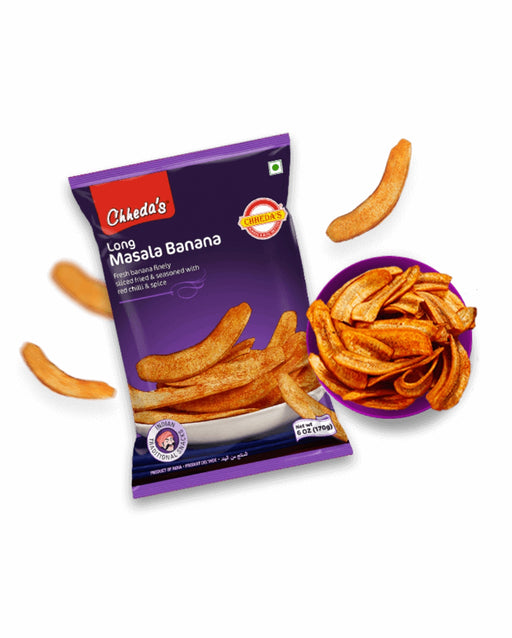 Chheda's Long Masala Banana Chips 150gm - Indian Grocery Home Delivery