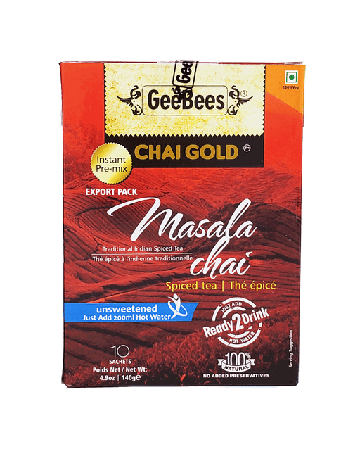 GeeBees Chai Gold Masala Chai - Instant Mixes | surati brothers indian grocery store near me
