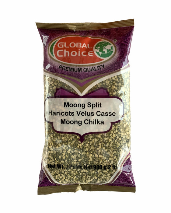Global Choice Moong Spilt 908gm (Moong Chilka 2lb) - Lentils | indian grocery store in oakville