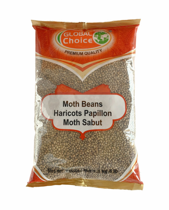 Global Choice Moth Beans 1.8kg ( Moth Sabut 4lb) - Lentils - sri lankan grocery store near me
