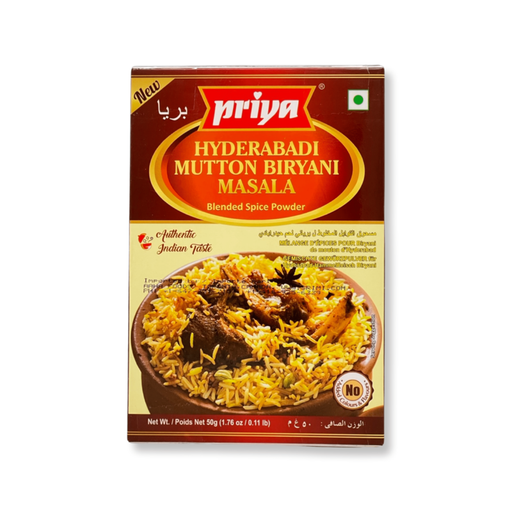 Priya Hyderabadi Mutton Biryani Masala Powder 50g - Spices | indian grocery store in St. John's