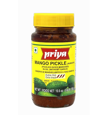 Priya Mango Pickle Extra Hot (Avakaya) 300g - Pickles - Indian Grocery Store