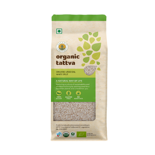 Organic Tattva Organic White Split Urad Dal 4lb - Lentils - Spice Divine