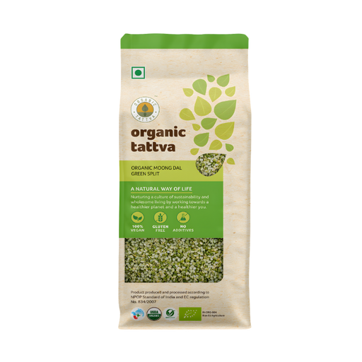 Organic Tattva Organic Green Split Mung Dal 4lb - Lentils - indian supermarkets near me
