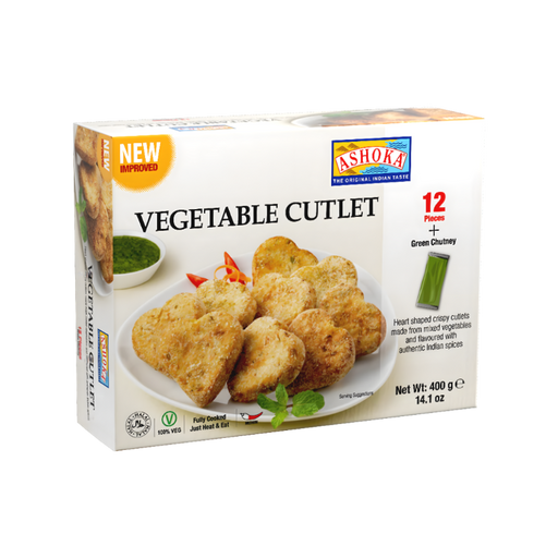Ashoka Vegetable Cutlet 400gm (12pc) - Frozen | indian grocery store in Moncton