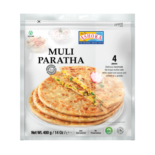 Ashoka Frozen Muli Paratha 400g (4pc) - Frozen | indian grocery store in scarborough
