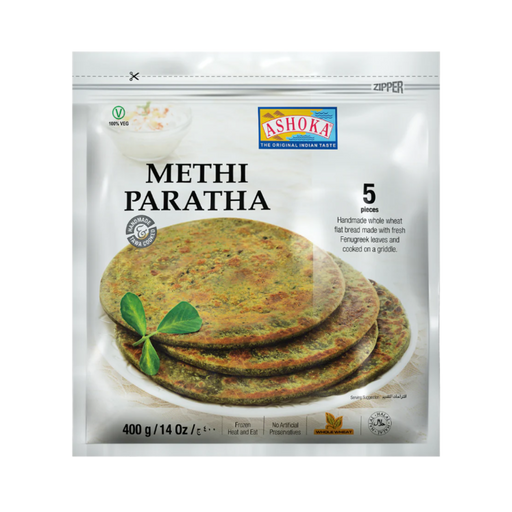 Ashoka Frozen Methi Paratha 400g (5pc) - Frozen | indian grocery store in brampton