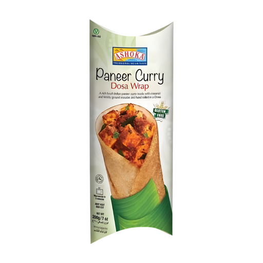 Ashoka Paneer Curry Dosa Wrap 200gm - Frozen | surati brothers indian grocery store near me