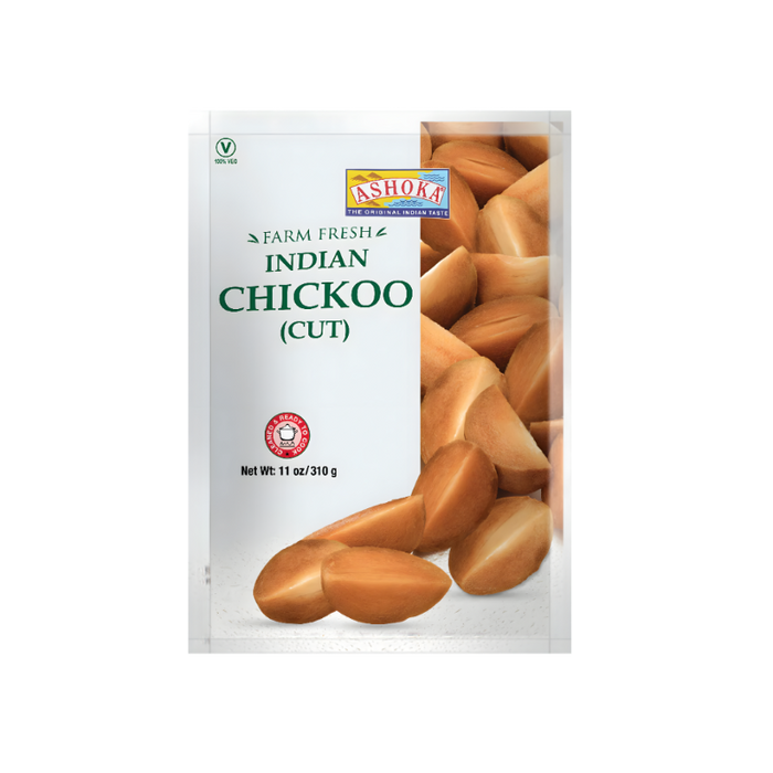 Ashoka Frozen Chickoo (Cut) 310g - Frozen - Spice Divine Canada
