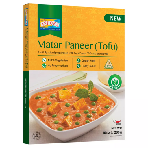 Ashoka Ready To Eat Matar Paneer (Tofu) 280g - Ready To Eat | indian grocery store in hamilton