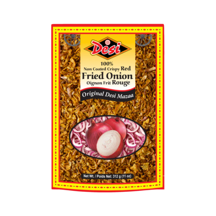 Desi Non Coated Crispy Fried Onion 312g - Ready To Cook - sri lankan grocery store near me