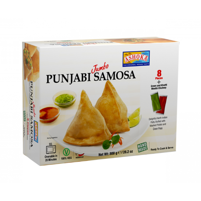 Ashoka Jumbo Punjabi Samosa 800gm (8 pc) - Frozen | indian grocery store in toronto