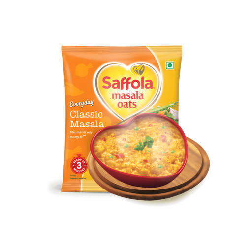 Saffola Masala oata Classic masala 38g - Snacks - Indian Grocery Home Delivery