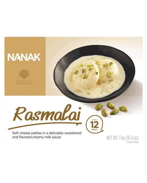 Nanak Frozen Rasmalai (12 pcs) 850g - Indian Grocery Canada