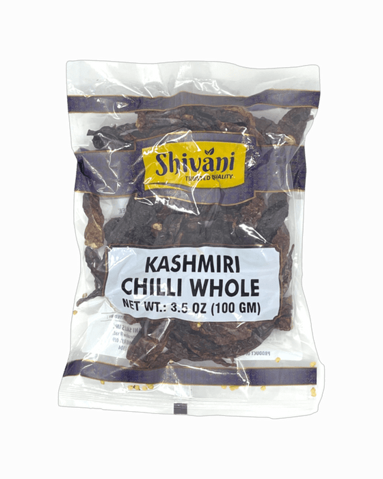 Shivani Kashmiri Chilli Whole - Spices - Best Indian Grocery Store