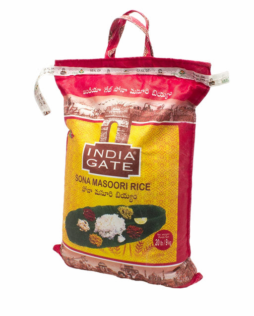 India Gate Sona Masoori Rice 20lb (9kg) - Rice | indian grocery store in Laval