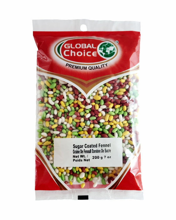 Global Choice Sugar Coated Fennel 200gm - Candy | indian grocery store in cornwall