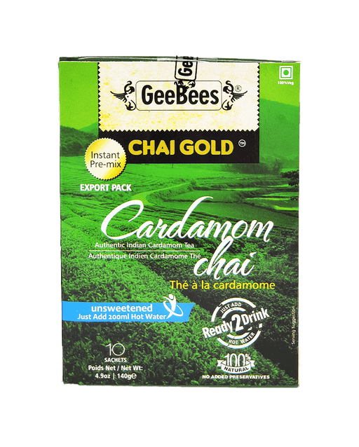 GeeBees Chai Gold Instant Cardamom Chai - Tea | indian grocery store in Halifax