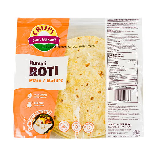 Crispy Rumali Roti plain 600g - Ready To Eat | indian grocery store in sault ste marie
