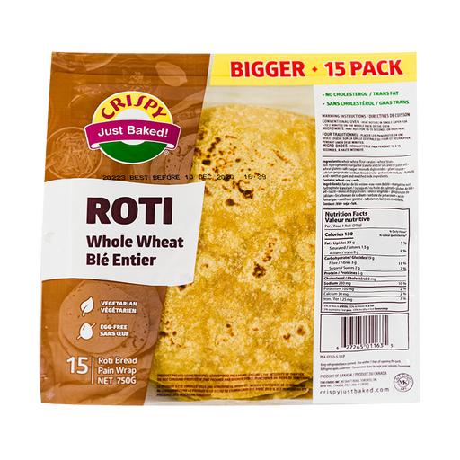 Crispy Rumali Roti Whole Wheat 600g - Ready To Eat | indian grocery store in St. John's