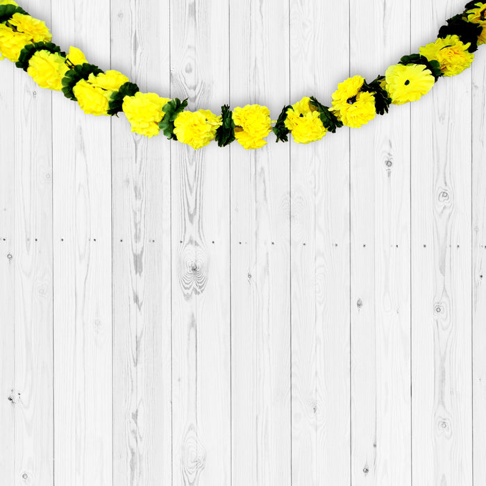 Yellow Flower Artificial Garland - Festive | indian grocery store in london