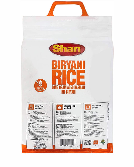 Shan Extra Long Grain Basmati Biryani Rice 10lb - Rice | indian grocery store in peterborough