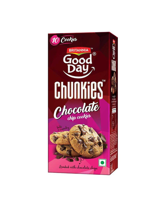 Britannia Good day Chunkies Chocolate chip cookies 75gm - Biscuits | indian grocery store in Gatineau