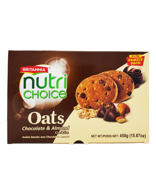 Britannia Nutri Choice Oats Chocolate Almond Cookies - Biscuits - bangladeshi grocery store in toronto