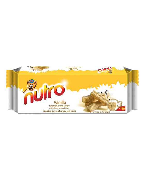 Britannia Nutro Cream Wafers 75g - Biscuits - kerala grocery store in canada