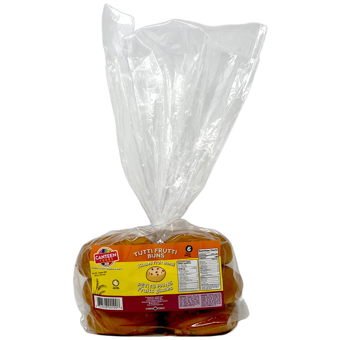 Canteen Foods Tutti Frutti Buns (Glazed Fruit Buns) 450g