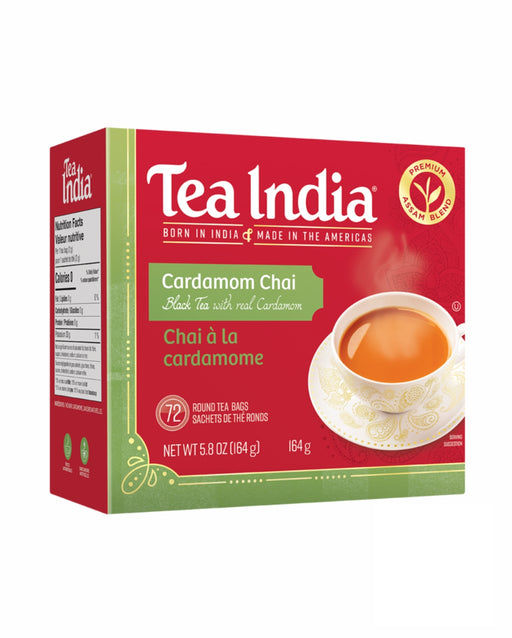 Tea India Cardamom Chai 72 Tea Bags 163gm - Tea | indian grocery store in oshawa