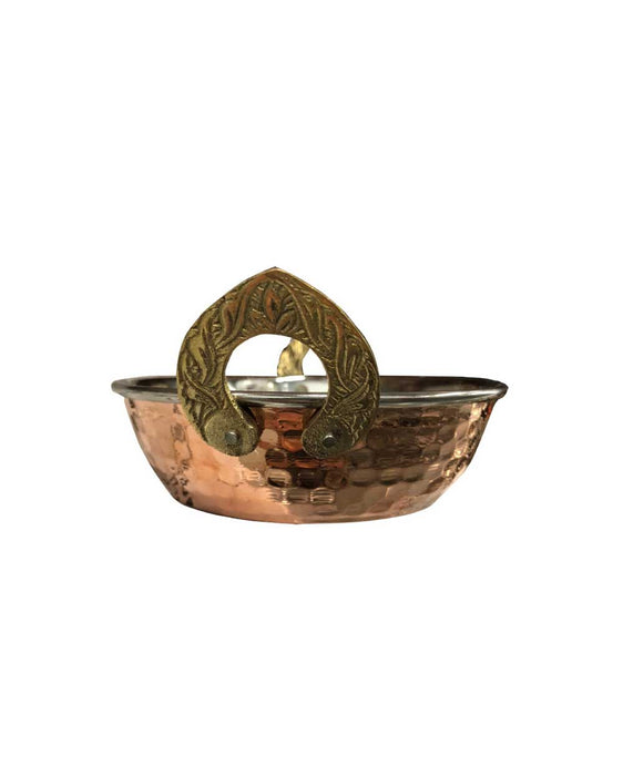 Copper 5" Wok  Serving Dish - Kitchen & Dinning | indian grocery store in canada