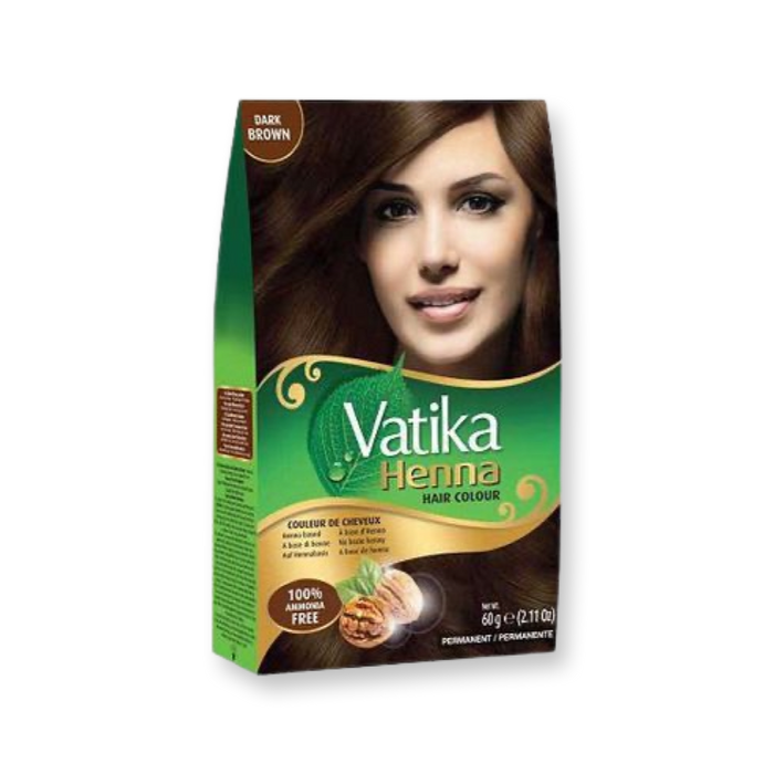 Dabur Vatika Henna Dark brown Hair colour 60g - Hair Color | indian grocery store in guelph