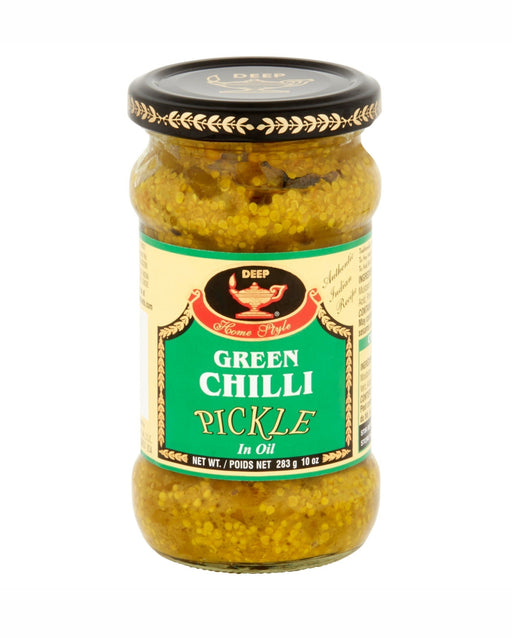 Deep Green Chilli Pickle 283gm (10 oz) - Pickles - pooja store near me