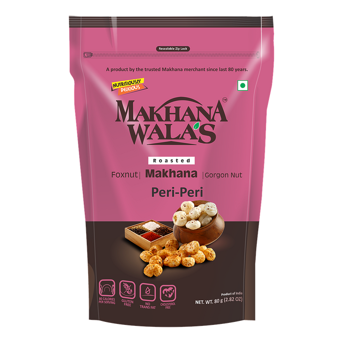 Makhana Walas Peri Peri Roasted Makhana 60g - Snacks | indian grocery store in Ottawa