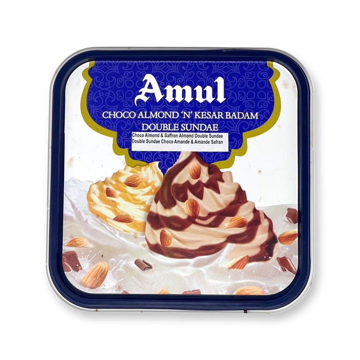 Amul Choco Almond and Kesar Badam 1L - Ice Cream - indian supermarkets near me