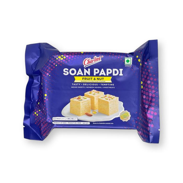 Charliee Soan Papdi Fruit and Nut 200gm - Sweets | surati brothers indian grocery store near me